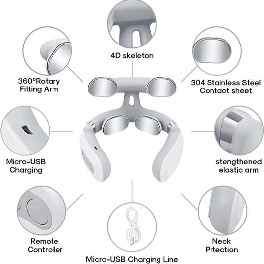 Chev™M Smart Neck Massager - Relax, Relieve & Recharge