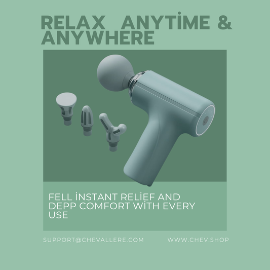 "CHEV Smart massage Gun - Depp tissue & Muscle Recovery"