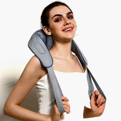 "CHEV Neck & Shoulder Massager - Deep Kneading with Heat Therapy"