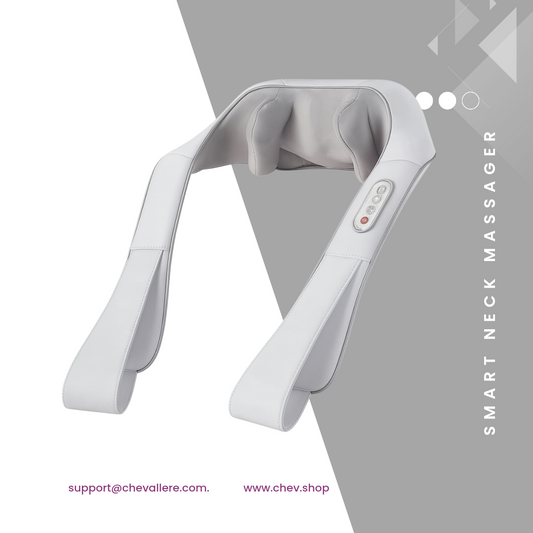 "CHEV Neck & Shoulder Massager - Deep Kneading with Heat Therapy"